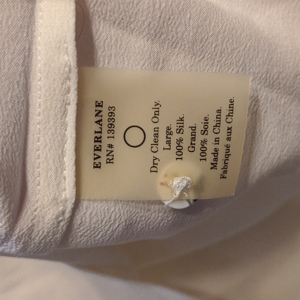 Everlane Silk Ivory Cream Top - Picture 5 of 8